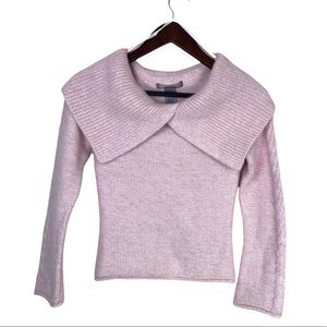 Angora Lucidity Pink  Cowl Neck Sweater Very Soft Size 8